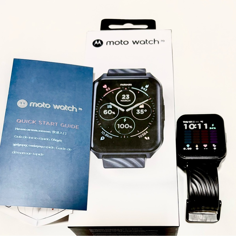 Motorola Moto Watch 70 Black Smartwatch